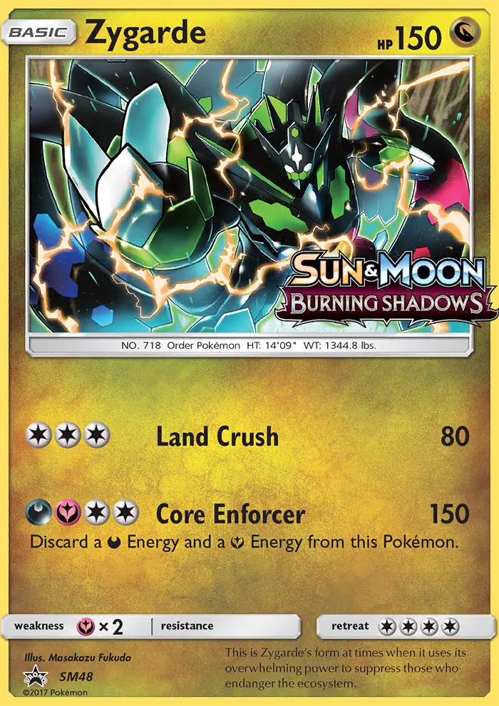 Zygarde SM48 — SM Black Star Promos SM48, Holofoil finish