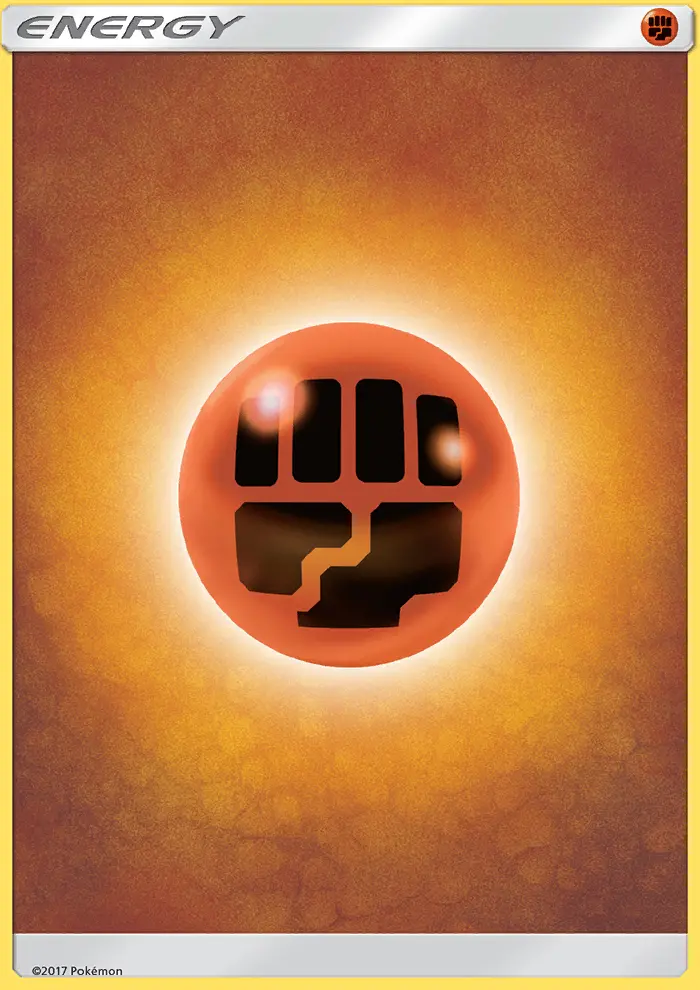 Fighting Energy 169 card from Sun & Moon