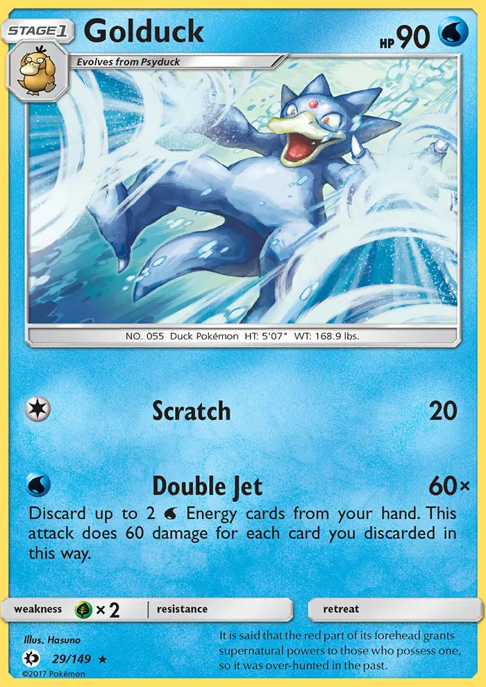 Golduck 29 — Sun & Moon 29, Normal finish