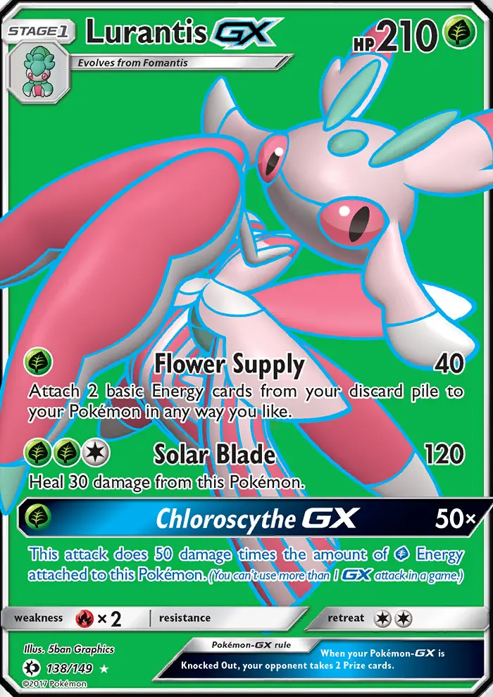 Lurantis-GX 138 card from Sun & Moon