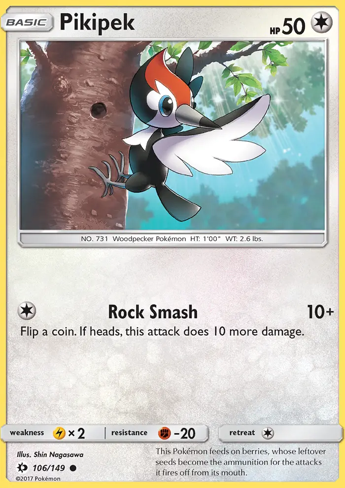 Pikipek 106 card from Sun & Moon