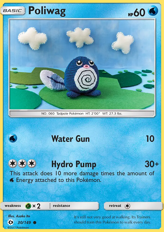 Poliwag 30 — Sun & Moon 30, Normal finish