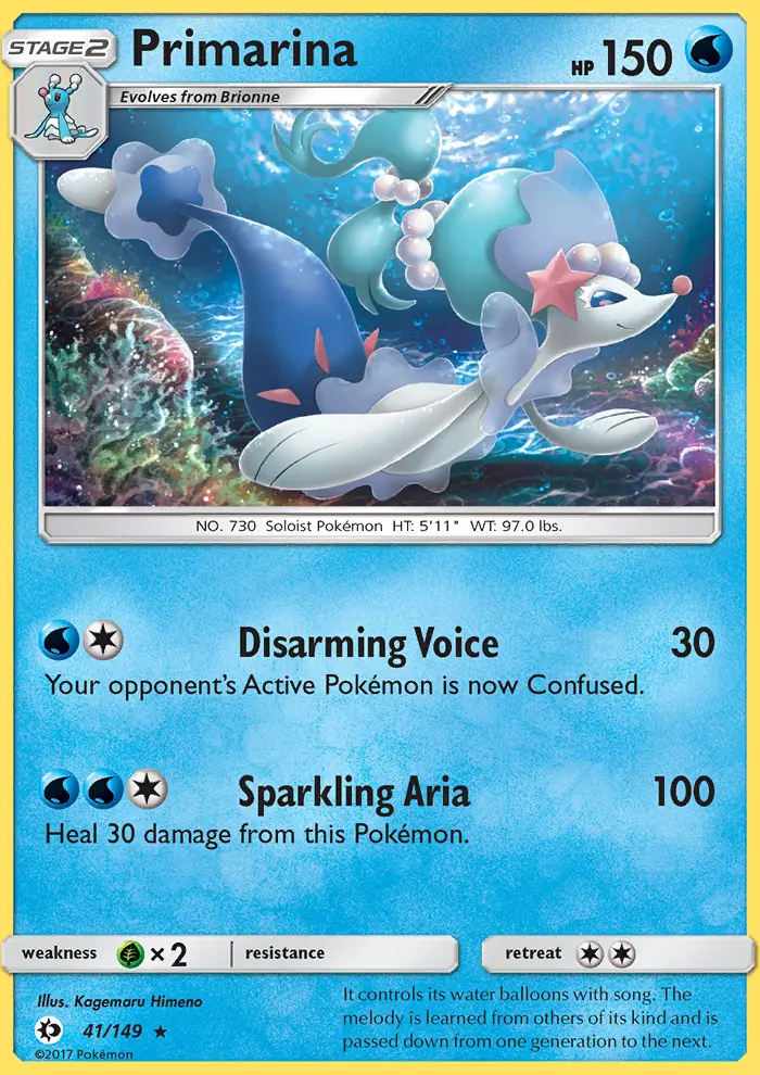 Primarina 41 card from Sun & Moon