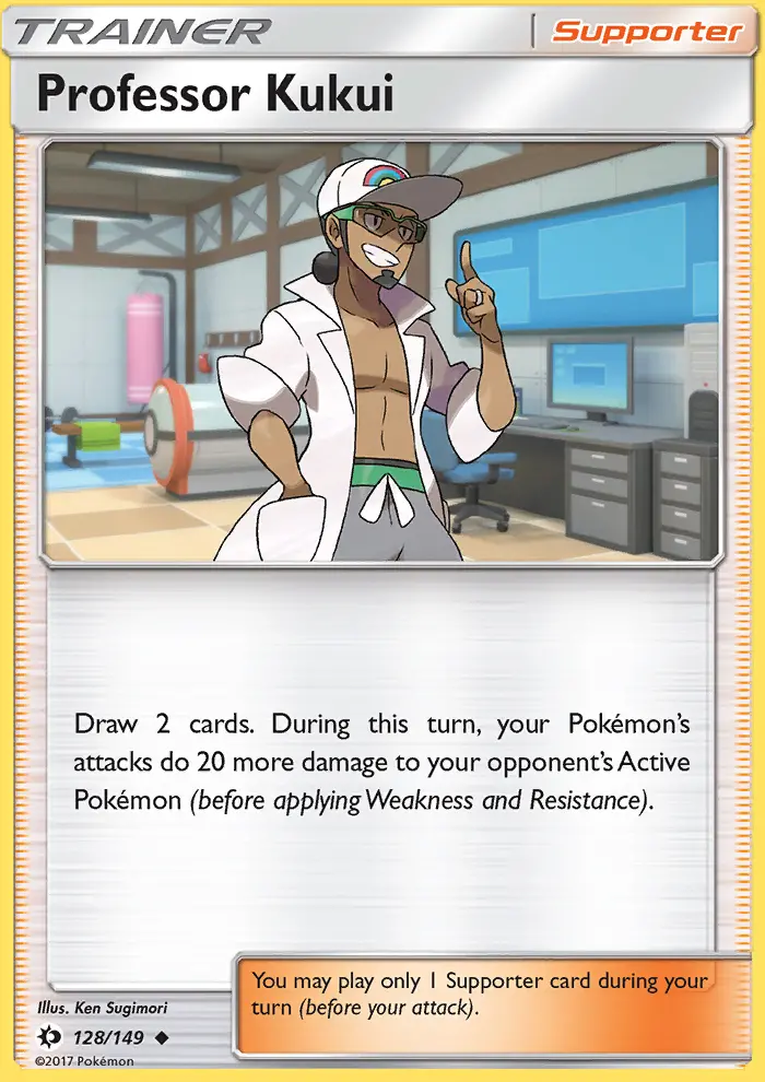 Professor Kukui 128 card from Sun & Moon