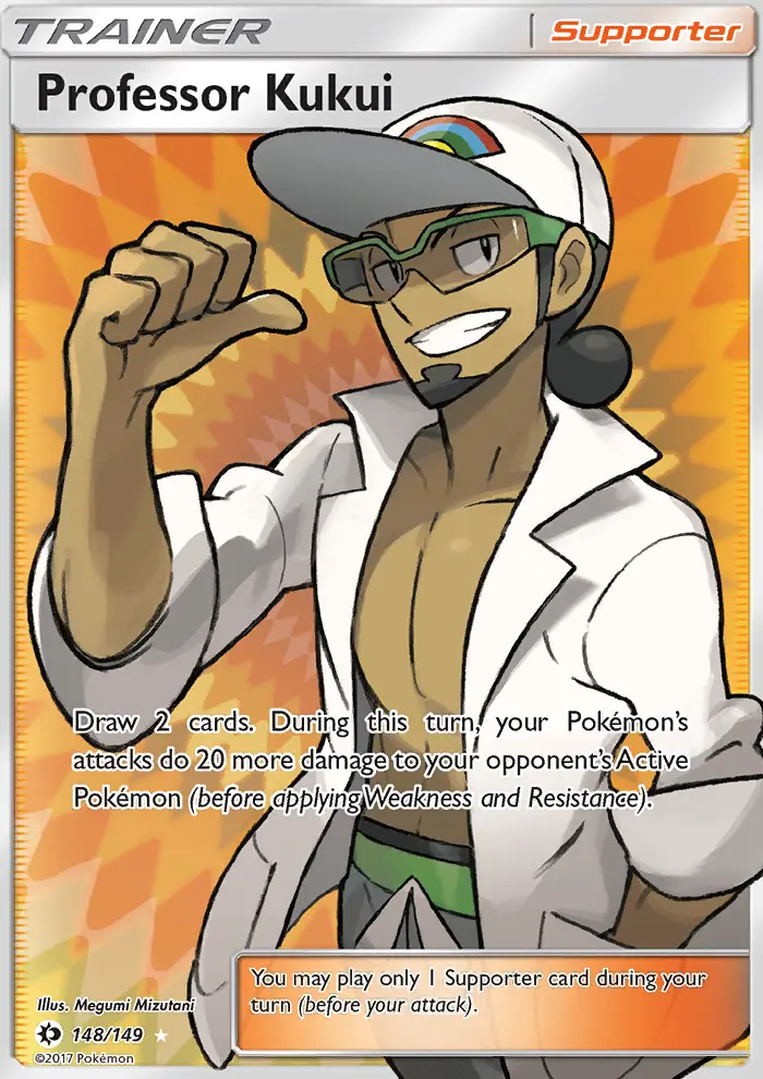 Professor Kukui 148 — Sun & Moon 148, Holofoil finish