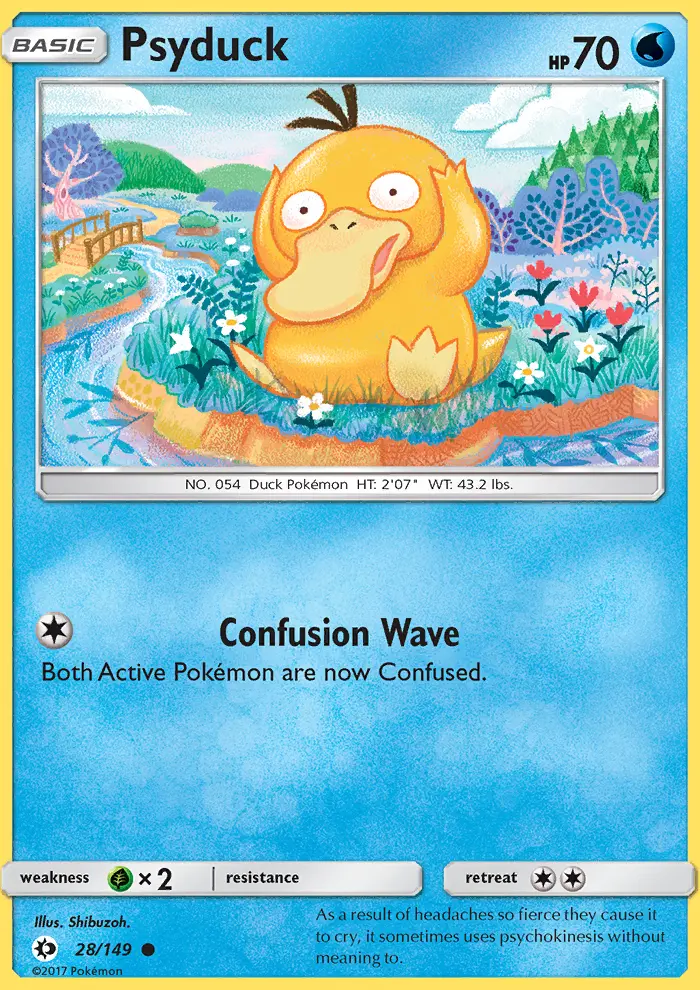 Psyduck 28 — Sun & Moon 28, Normal finish