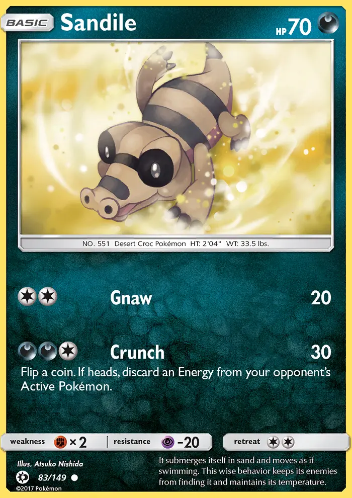 Sandile 83 card from Sun & Moon