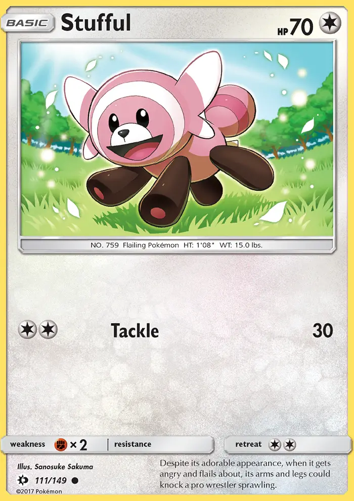 Stufful 111 card from Sun & Moon