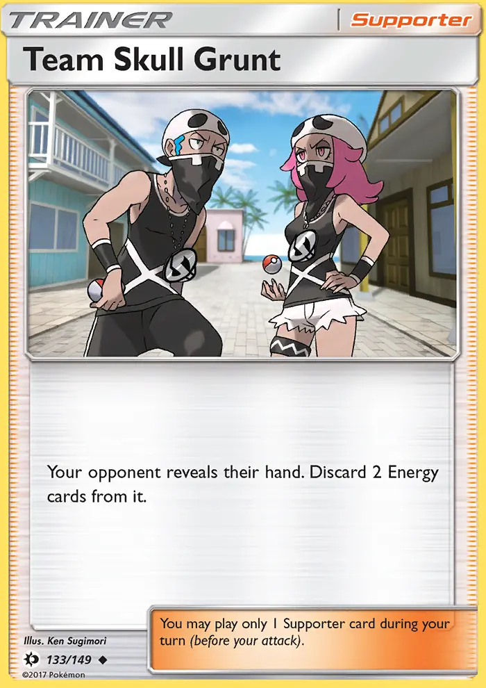 Team Skull Grunt 133 card from Sun & Moon