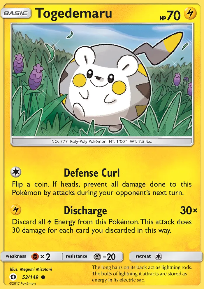 Togedemaru 53 — Sun & Moon 53, Normal finish