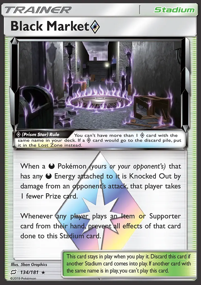 Black Market ◇ 134 — Team Up 134, Holofoil finish
