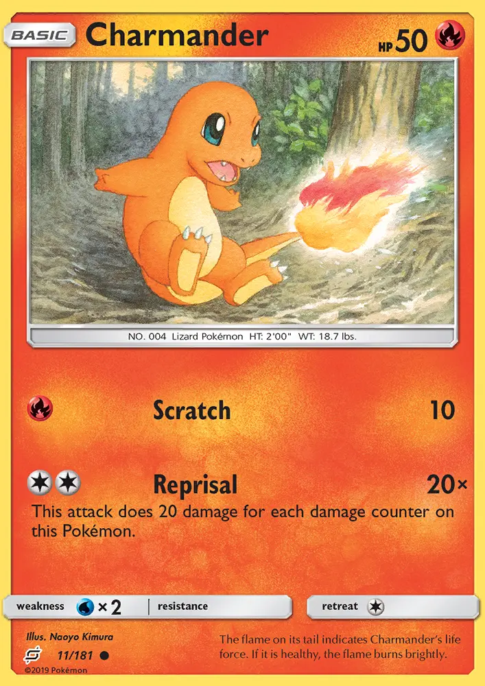Charmander 11 card from Team Up