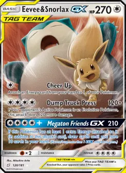 Eevee & Snorlax-GX 120 — Team Up