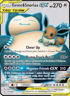 Eevee & Snorlax-GX 171 — Team Up
