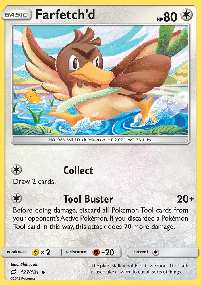 Farfetch'd 127 — Team Up 127, Normal finish