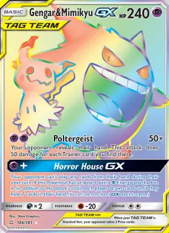 Gengar & Mimikyu-GX 186 — Team Up