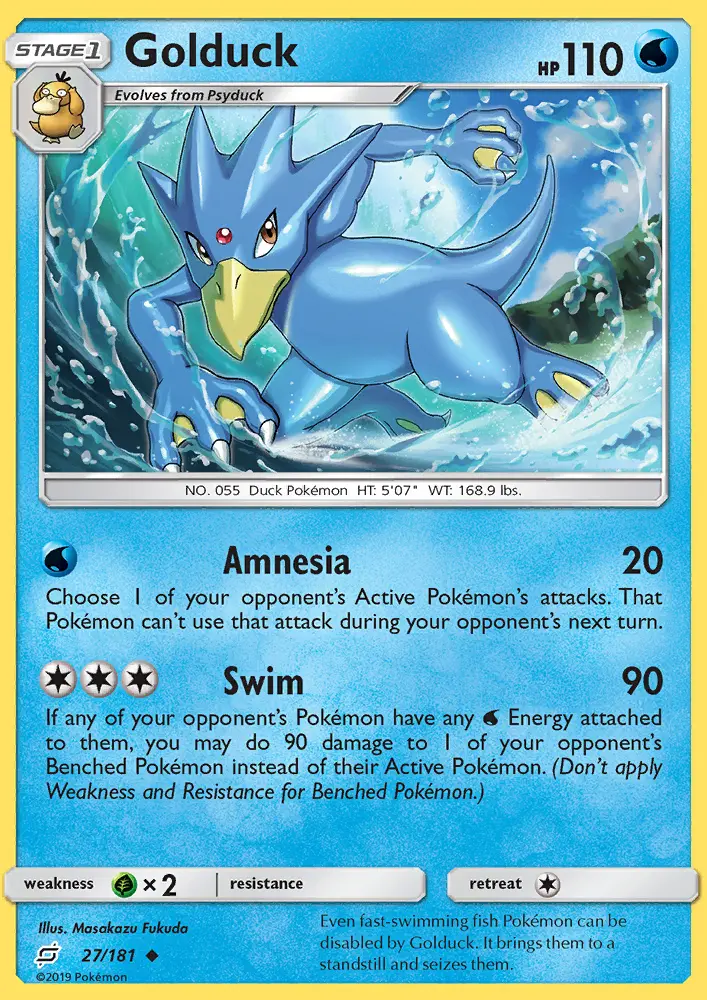 Golduck 27 — Team Up 27, Normal finish