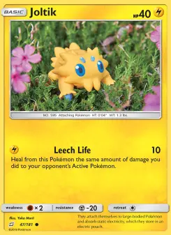 Joltik 47 — shown as an example of the Reverse Holofoil finish