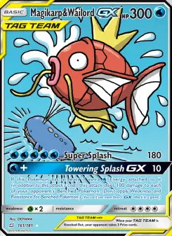 Magikarp & Wailord-GX — Team Up card 161