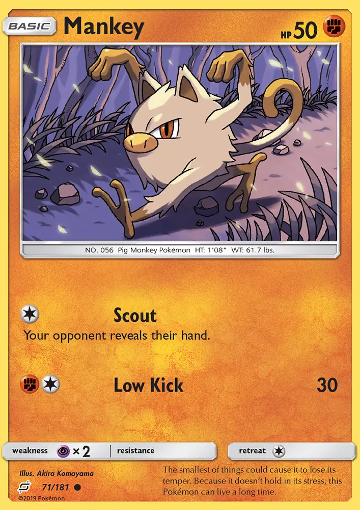 Mankey 71 — Team Up 71, Normal finish