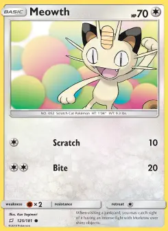 Meowth — Team Up #125