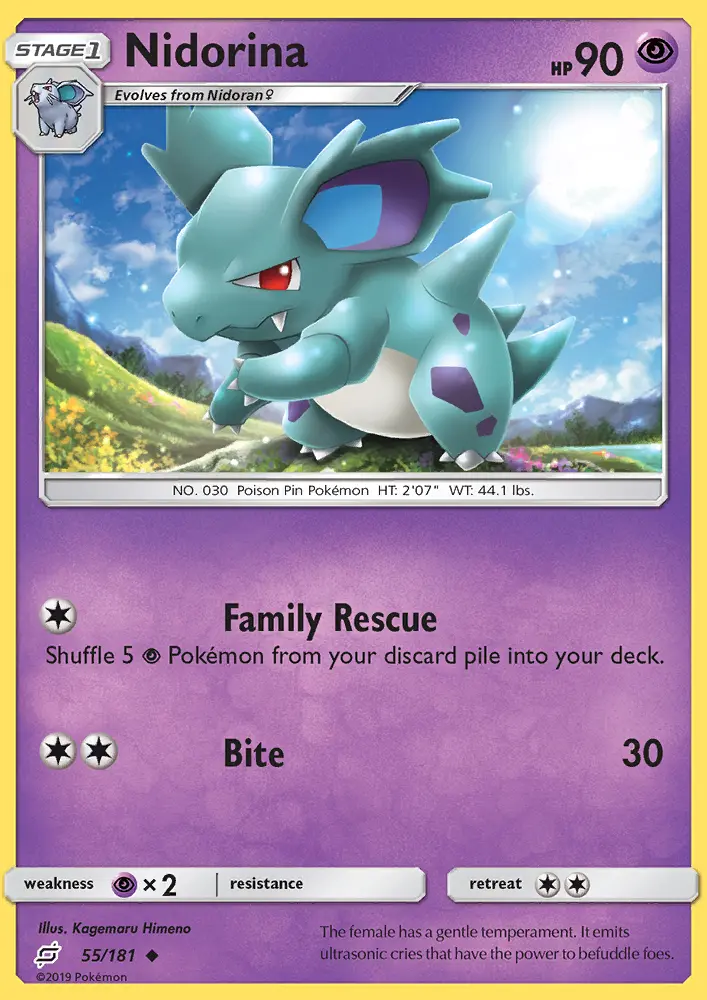 Nidorina 55 — Team Up 55, Normal finish