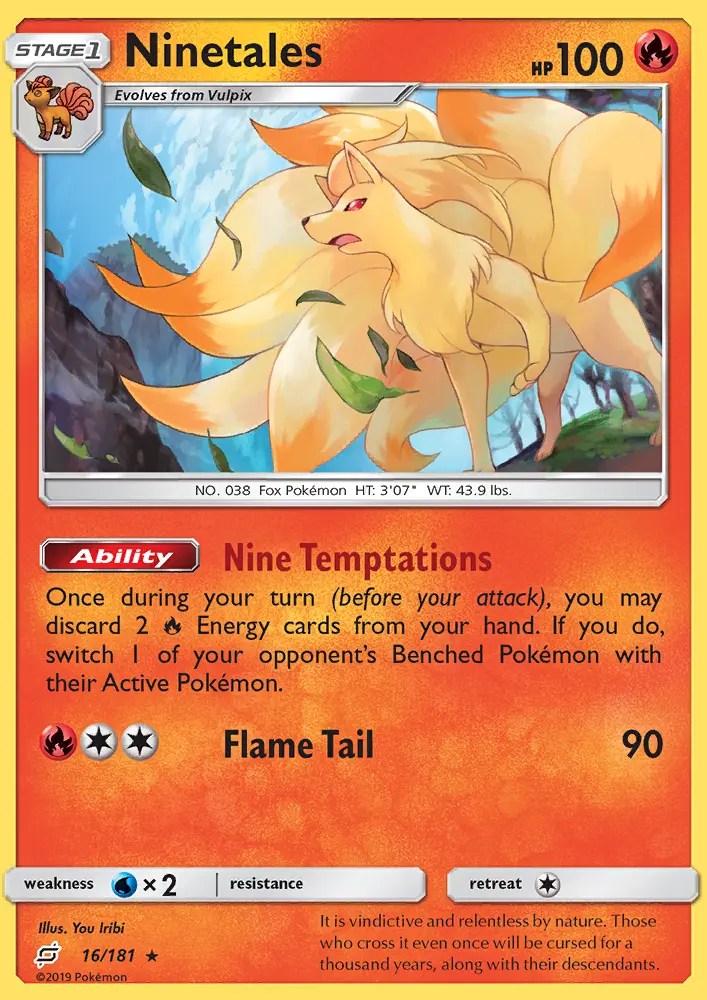 Ninetales 16 — Team Up 16, Normal finish