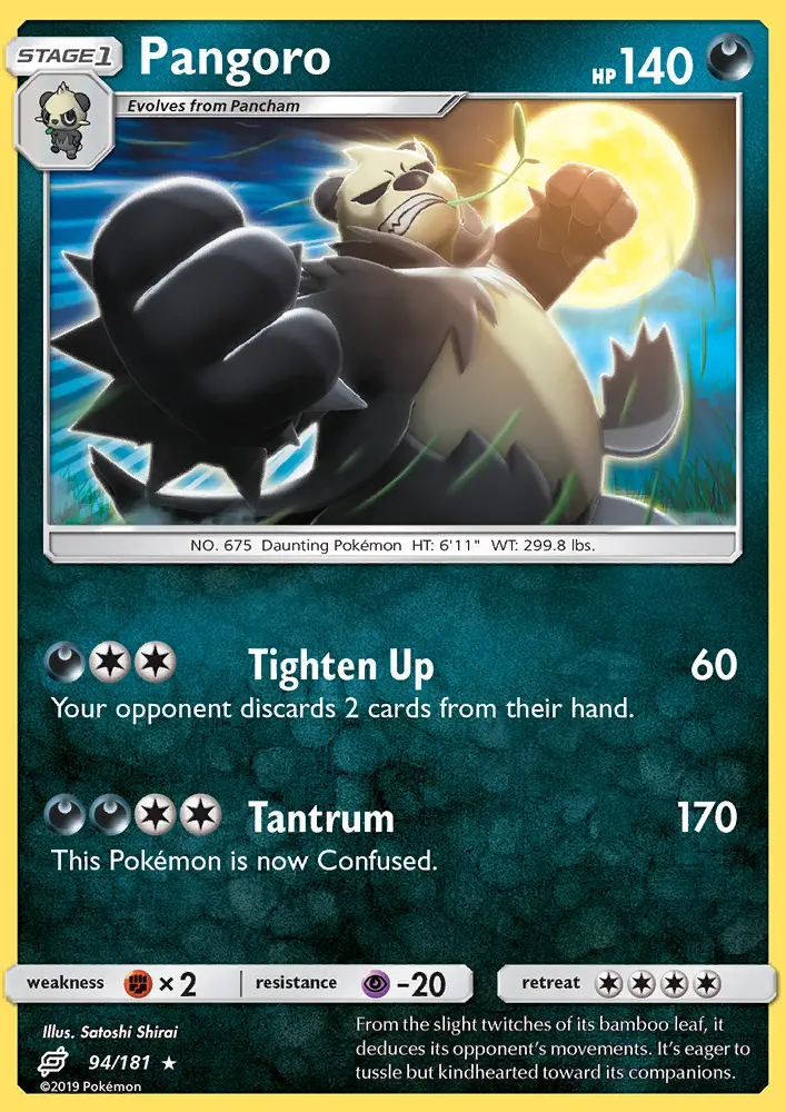 Pangoro 94 — Team Up 94, Normal finish