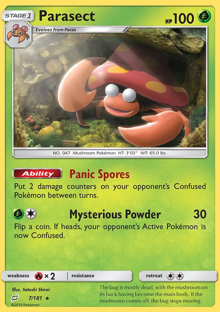 Parasect 7 — Team Up 7, Normal finish