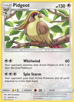 Pidgeot — Team Up #124