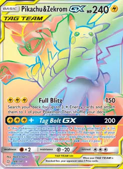 Pikachu & Zekrom-GX 184 — Team Up