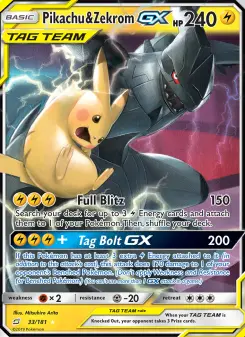 Pikachu & Zekrom-GX 33 — Team Up