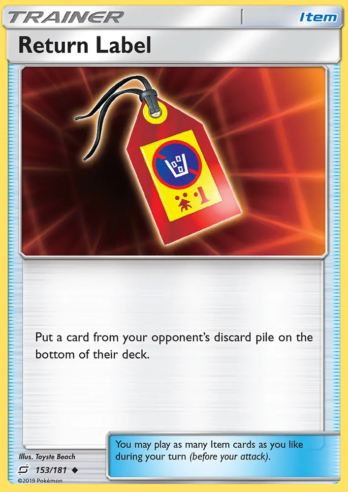 Return Label 153 card from Team Up