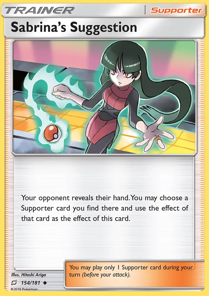 Sabrina's Suggestion 154 — Team Up 154, Normal finish