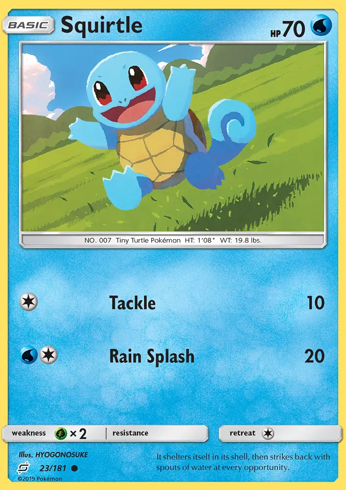 Squirtle 23 — Team Up 23, Normal finish