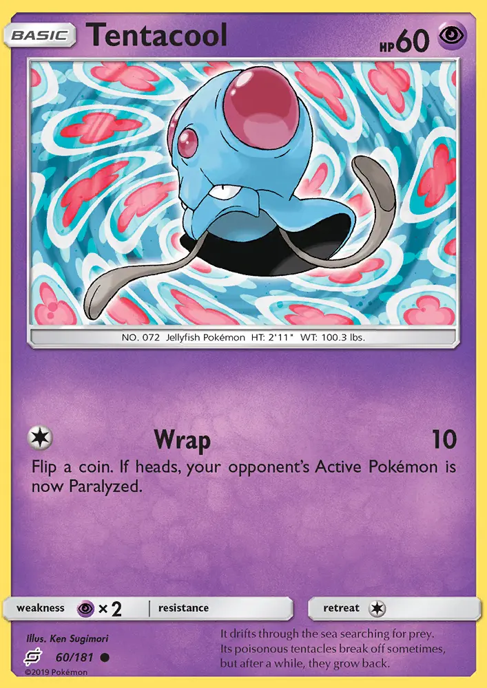 Tentacool 60 card from Team Up