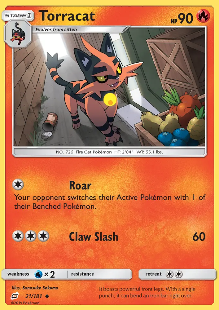 Torracat 21 card from Team Up