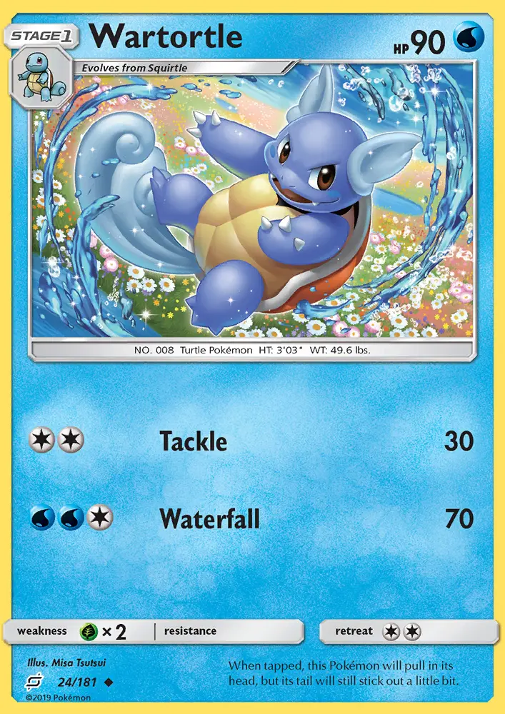 Wartortle 24 — Team Up 24, Normal finish