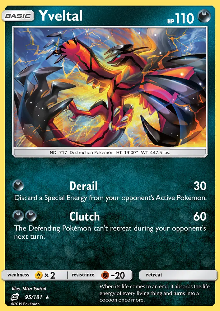 Yveltal 95 — Team Up 95, Holofoil finish