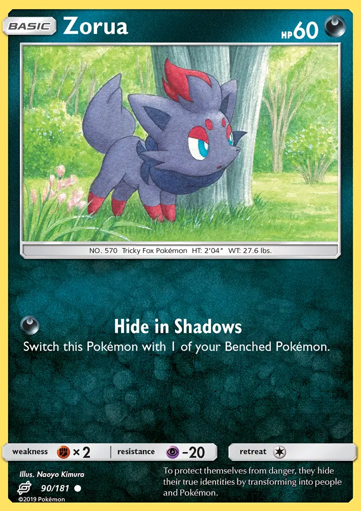 Zorua 90 — Team Up 90, Normal finish