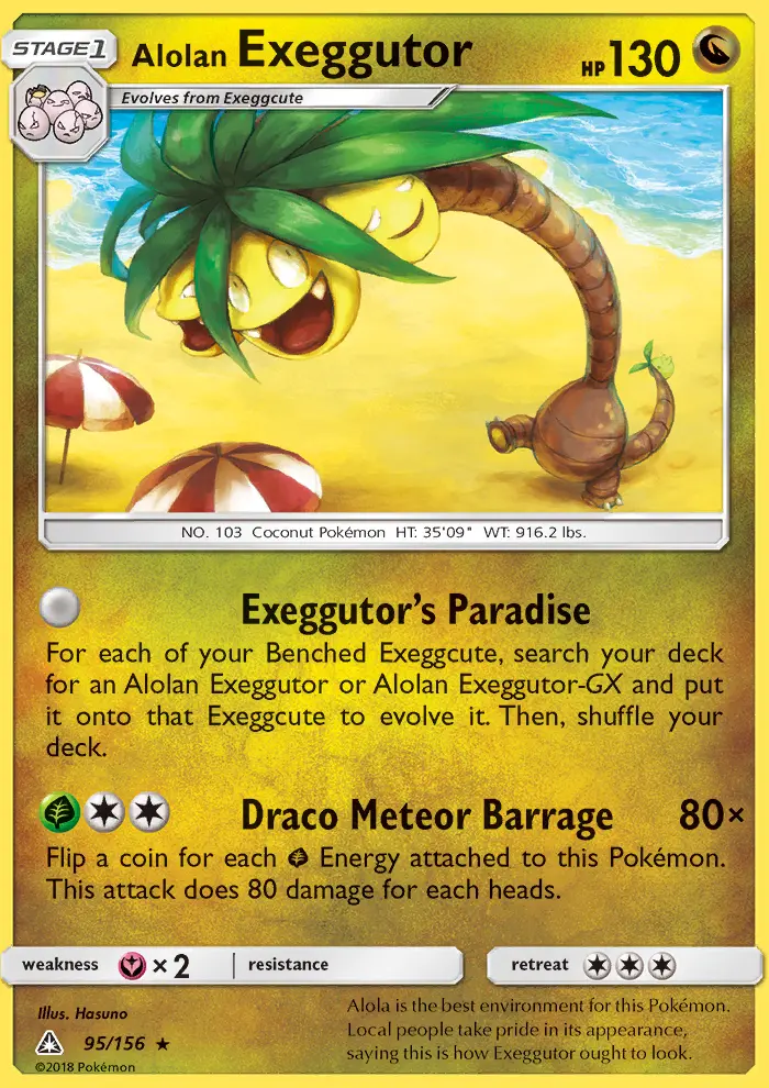 Alolan Exeggutor 95 — Ultra Prism 95, Normal finish