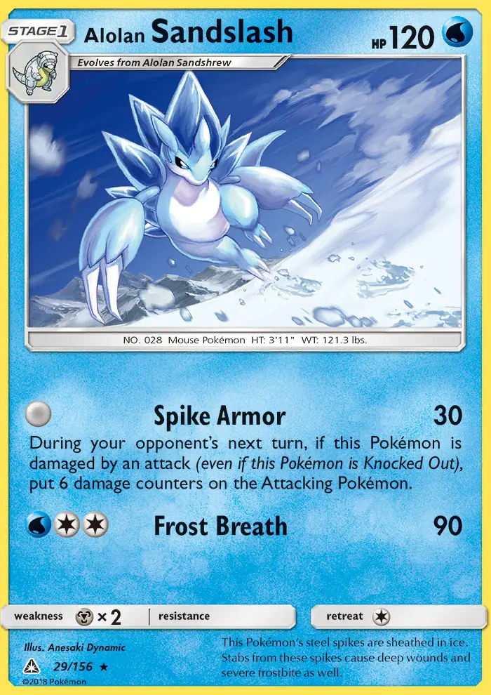Alolan Sandslash 29 — Ultra Prism 29, Normal finish
