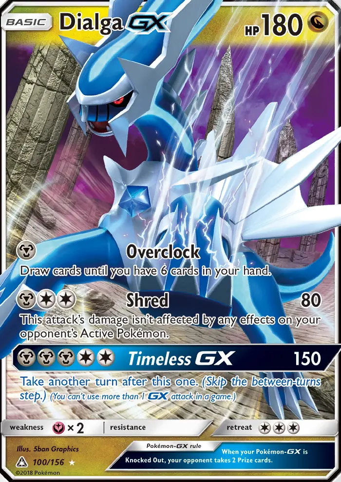 Dialga-GX 100 card from Ultra Prism