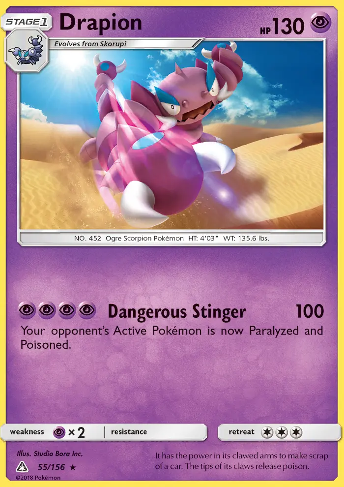 Drapion 55 card from Ultra Prism