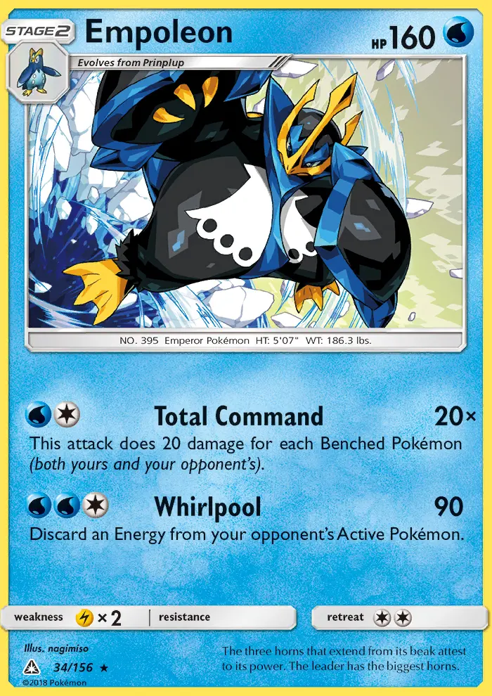 Empoleon 34 card from Ultra Prism