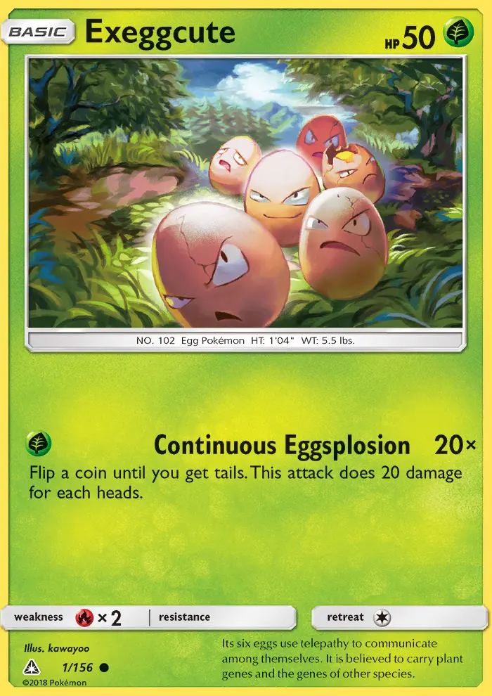 Exeggcute 1 card from Ultra Prism