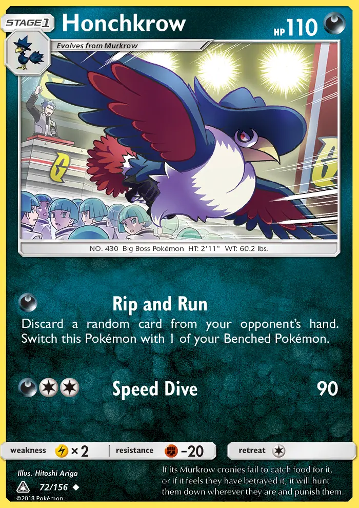 Honchkrow 72 — Ultra Prism 72, Normal finish