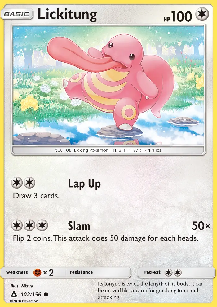 Lickitung 102 — Ultra Prism 102, Normal finish