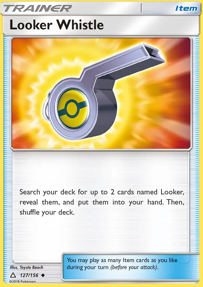 Looker Whistle 127 card from Ultra Prism