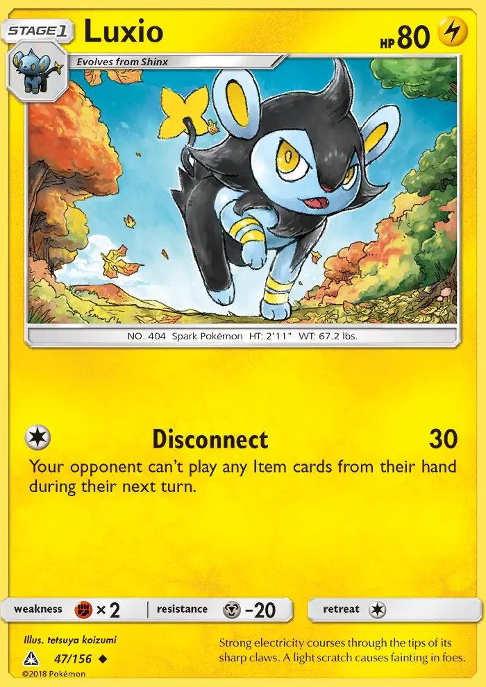 Luxio 47 card from Ultra Prism